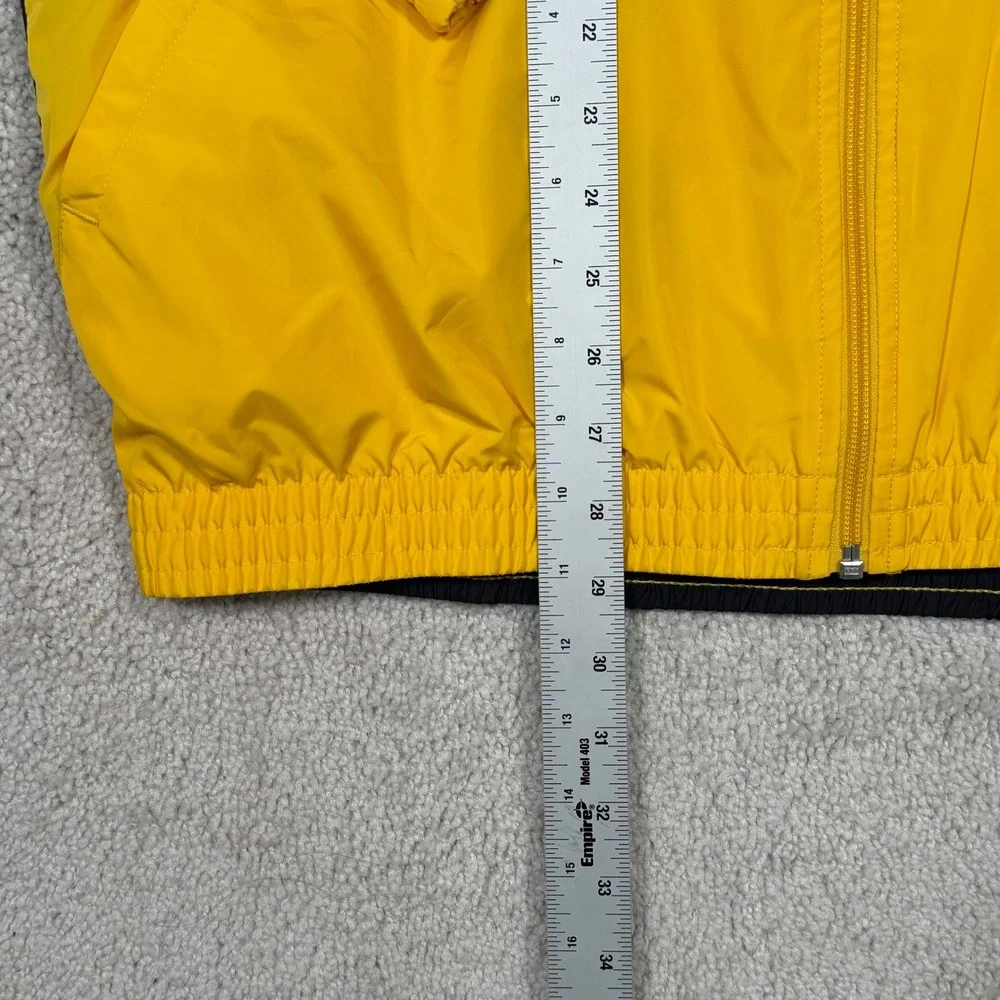 Reebok Classic Mens Yellow Black Colorblock Vector Track Jacket EC4624 Size M